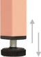 vidaXL - Opbergkast - 42,5x35x101,5 - cm - staal - roze