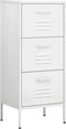 vidaXL - Opbergkast - 42,5x35x101,5 - cm - staal - wit