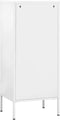 vidaXL - Opbergkast - 42,5x35x101,5 - cm - staal - wit