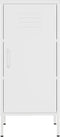 vidaXL - Opbergkast - 42,5x35x101,5 - cm - staal - wit