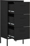 vidaXL - Opbergkast - 42,5x35x101,5 - cm - staal - zwart