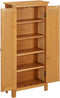 vidaXL - Opbergkast - 50x22x110 - cm - massief - eikenhout