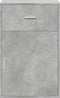 vidaXL - Opbergkast - 56,5x39x90 - cm - bewerkt - hout - betongrijs