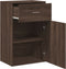 vidaXL - Opbergkast - 56,5x39x90 - cm - bewerkt - hout - bruin - eikenkleurig