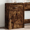 vidaXL - Opbergkast - 56,5x39x90 - cm - bewerkt - hout - gerookt - eikenkleurig