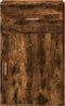 vidaXL - Opbergkast - 56,5x39x90 - cm - bewerkt - hout - gerookt - eikenkleurig