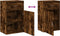 vidaXL - Opbergkast - 56,5x39x90 - cm - bewerkt - hout - gerookt - eikenkleurig