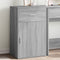 vidaXL - Opbergkast - 56,5x39x90 - cm - bewerkt - hout - grijs - sonoma - eikenkleurig