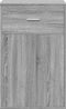 vidaXL - Opbergkast - 56,5x39x90 - cm - bewerkt - hout - grijs - sonoma - eikenkleurig