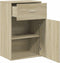 vidaXL - Opbergkast - 56,5x39x90 - cm - bewerkt - hout - sonoma - eikenkleurig