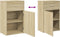 vidaXL - Opbergkast - 56,5x39x90 - cm - bewerkt - hout - sonoma - eikenkleurig