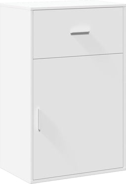 vidaXL - Opbergkast - 56,5x39x90 - cm - bewerkt - hout - wit