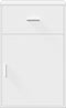 vidaXL - Opbergkast - 56,5x39x90 - cm - bewerkt - hout - wit