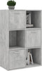 vidaXL - Opbergkast - 60x29,5x90 - cm - bewerkt - hout - betongrijs