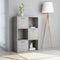 vidaXL - Opbergkast - 60x29,5x90 - cm - bewerkt - hout - betongrijs