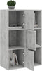 vidaXL - Opbergkast - 60x29,5x90 - cm - bewerkt - hout - betongrijs