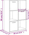 vidaXL - Opbergkast - 60x29,5x90 - cm - bewerkt - hout - betongrijs