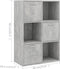 vidaXL - Opbergkast - 60x29,5x90 - cm - bewerkt - hout - betongrijs
