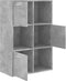 vidaXL - Opbergkast - 60x29,5x90 - cm - bewerkt - hout - betongrijs