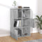 vidaXL - Opbergkast - 60x29,5x90 - cm - bewerkt - hout - betongrijs