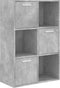 vidaXL - Opbergkast - 60x29,5x90 - cm - bewerkt - hout - betongrijs
