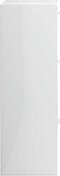 vidaXL - Opbergkast - 60x29,5x90 - cm - bewerkt - hout - hoogglans - wit