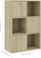 vidaXL - Opbergkast - 60x29,5x90 - cm - bewerkt - hout - sonoma - eikenkleurig