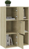 vidaXL - Opbergkast - 60x29,5x90 - cm - bewerkt - hout - sonoma - eikenkleurig