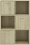 vidaXL - Opbergkast - 60x29,5x90 - cm - bewerkt - hout - sonoma - eikenkleurig