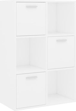 vidaXL - Opbergkast - 60x29,5x90 - cm - bewerkt - hout - wit