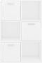 vidaXL - Opbergkast - 60x29,5x90 - cm - bewerkt - hout - wit