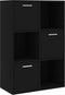 vidaXL - Opbergkast - 60x29,5x90 - cm - bewerkt - hout - zwart