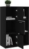 vidaXL - Opbergkast - 60x29,5x90 - cm - bewerkt - hout - zwart