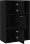 vidaXL - Opbergkast - 60x29,5x90 - cm - bewerkt - hout - zwart