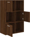vidaXL - Opbergkast - 60x29,5x90 - cm - bruin - eikenkleur