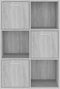 vidaXL - Opbergkast - 60x29,5x90 - cm - grijs - sonoma - eikenkleurig