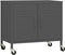 vidaXL - Opbergkast - 60x35x56 - cm - staal - antracietkleurig
