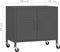 vidaXL - Opbergkast - 60x35x56 - cm - staal - antracietkleurig