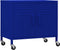 vidaXL - Opbergkast - 60x35x56 - cm - staal - marineblauw