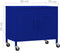 vidaXL - Opbergkast - 60x35x56 - cm - staal - marineblauw