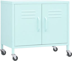 vidaXL - Opbergkast - 60x35x56 - cm - staal - mint