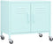 vidaXL - Opbergkast - 60x35x56 - cm - staal - mint