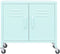 vidaXL - Opbergkast - 60x35x56 - cm - staal - mint