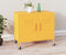 vidaXL - Opbergkast - 60x35x56 - cm - staal - mosterdgeel