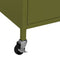 vidaXL - Opbergkast - 60x35x56 - cm - staal - olijfgroen
