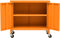 vidaXL - Opbergkast - 60x35x56 - cm - staal - oranje