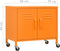 vidaXL - Opbergkast - 60x35x56 - cm - staal - oranje
