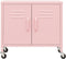 vidaXL - Opbergkast - 60x35x56 - cm - staal - roze