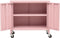 vidaXL - Opbergkast - 60x35x56 - cm - staal - roze