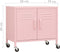 vidaXL - Opbergkast - 60x35x56 - cm - staal - roze